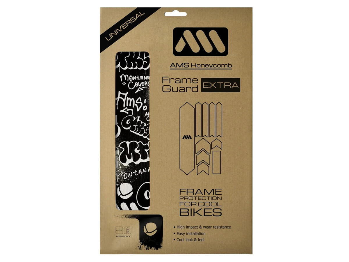 Honingraat Frame Beschermings Sticker Extra - Montana/Zwart 2 Honingraat Frame Beschermings Sticker Extra - Montana/Zwart - Afbeelding 2
