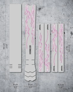 Dyedbro Beschermingsset Voor Montuur - Lightning - Roze Mat