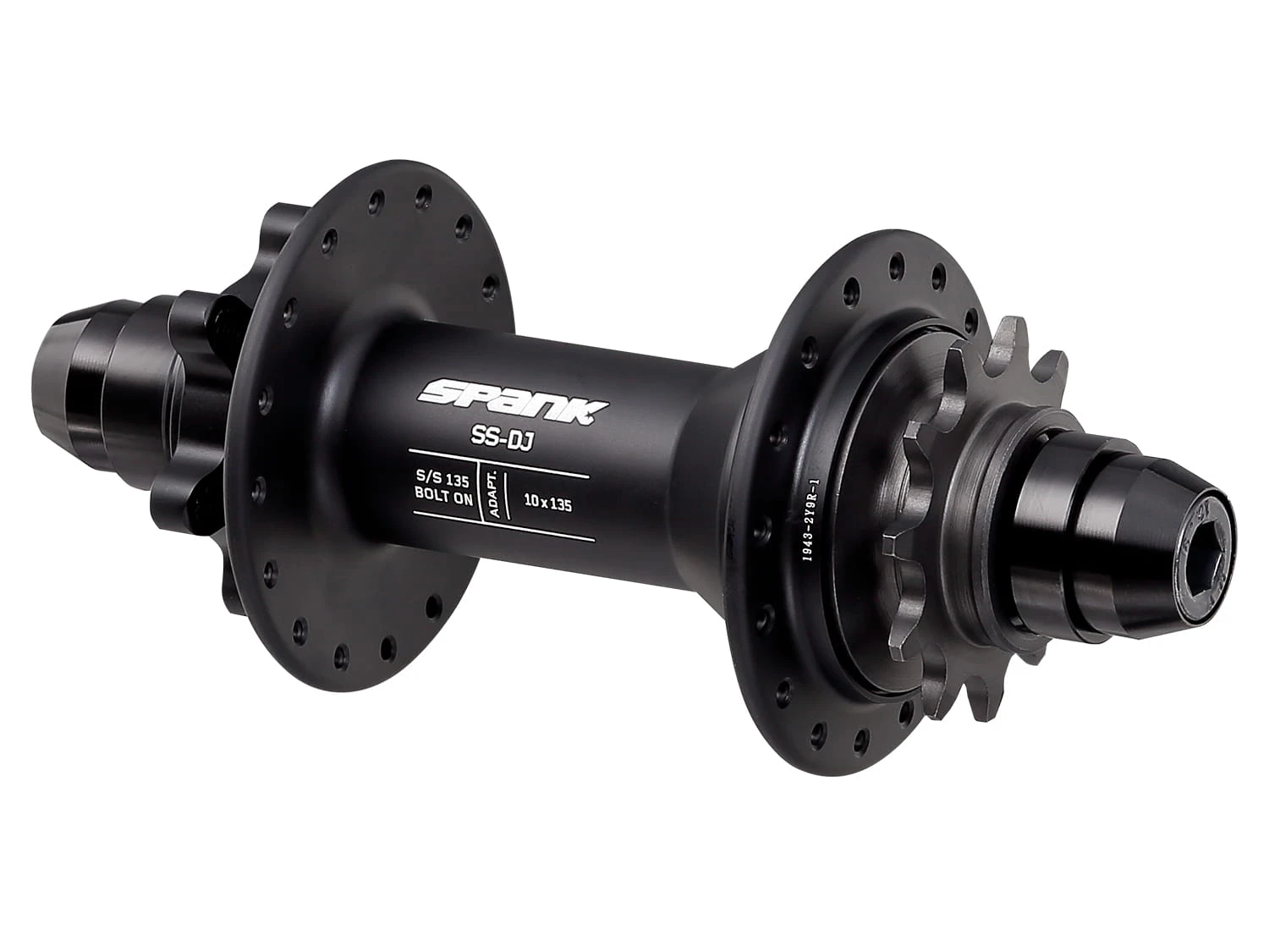 SPANK Singlespeed - DJ-naaf - Zwart 1 SPANK Singlespeed - DJ-naaf - Zwart